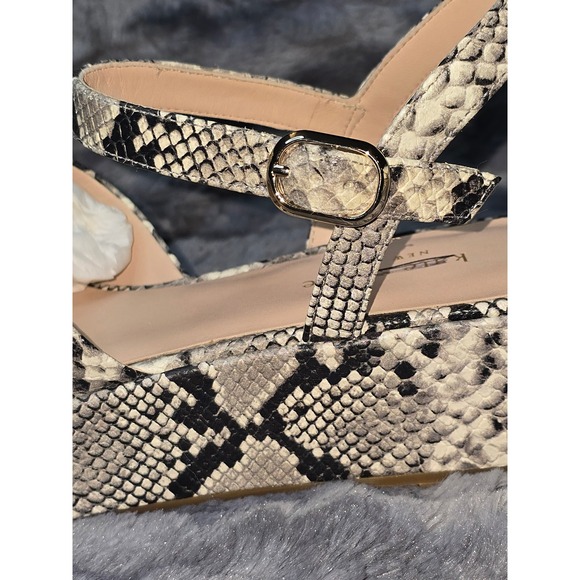 NWB Kate Spade Bunton Diamant Lux Embossed Snake Platform Sandals US 8.5 - Picture 6 of 8